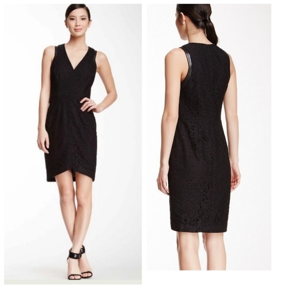 Cynthia Steefe V-Neck Aviana Black Lace Dress - Picture 1 of 8